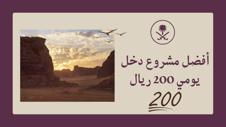 أفضل مشروع دخل يومي 200 ريال